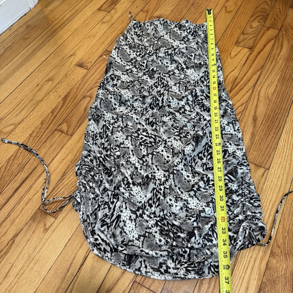 Free People Day To Night Ruched Python Print Slip Dress Size Small - Picture 7 of 8